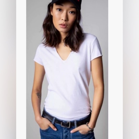 ZADIG & VOLTAIRE Story Fishnet Skill T Shirt - Picture 3 of 11